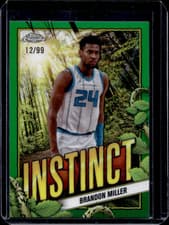 2024-25 Topps Chrome Instinct Brandon Miller #INS-14 card