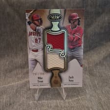 2026 Topps Tier One Dual Player Relics Zach Neto #DPR-TN card