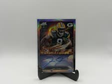 2025 Topps Cosmic Chrome Solar Flares Signatures Josh Jacobs #SFS-JJ card
