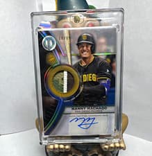 2025 Topps Tribute Threads Autograph Relics Manny Machado #TTTA-MACH card