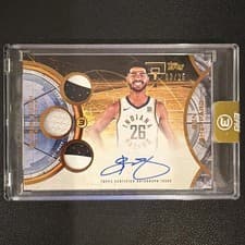 2025-26 Topps 3 Veteran 3 Patch Autographs Ben Sheppard #V3A-BSH card