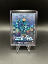 2025-26 Upper Deck Holotypes Macklin Celebrini #HT-50 card