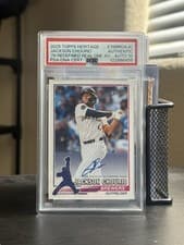 2025 Topps Heritage 1976 Redefined Real One Autographs Jackson Chourio #76RROA-JC card