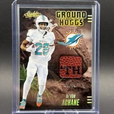 2025 Panini Absolute Ground Hoggs Materials De'Von Achane #GHM-DAC card