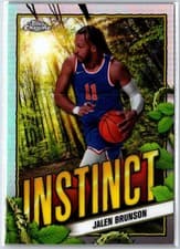 2024-25 Topps Chrome Instinct Jalen Brunson #INS-18 card