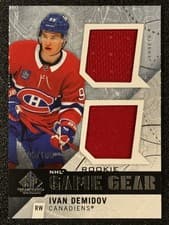 2025-26 SP Game Used Game Gear Ivan Demidov #GG-ID card