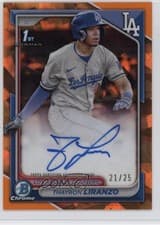 2024 Bowman Chrome Sapphire Edition Chrome Sapphire Prospect Autographs Thayron Liranzo #CSPA-TL card