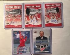 Bill Ranford "1st DET Win 2025-26 Upper Deck Detroit Red Wings Centennial Octopus Ink Inscriptions card