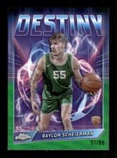 2024-25 Topps Chrome Destiny Baylor Scheierman #D-22 card
