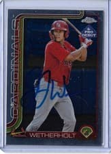 2025 Topps Pro Debut Chrome Autographs JJ Wetherholt #PDC-94