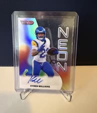 2025 Leaf Vivid Neon Autographs Kyren Williams #NA-KW1 card