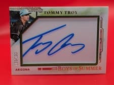 2025 Panini Boys of Summer Jumbo Acetate Signatures Tommy Troy #41 card