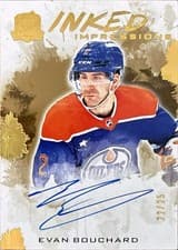 2024-25 Upper Deck The Cup Inked Impressions Evan Bouchard #II-EB card