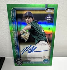 2025 Topps Pro Debut Chrome Autographs Ryan Sloan #PDC-48 card
