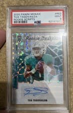 Tua Tagovailoa 2020 Panini Mosaic Rookie Scripts card