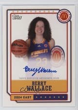 2024 Topps Chrome McDonald's All-American Event Autographs Berry Wallace #EA-BW card