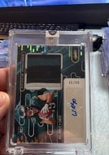 2024 Panini Absolute Rookie Premiere Materials Autographs Will Shipley #RPMA-WSY card