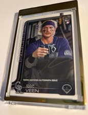 2025 Topps Update Real One Golden Mirror Autographs Zac Veen #US286 card