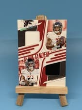 2025 Panini Absolute Team Tandem Materials Michael Penix Jr. / Drake London #TTM-ATL card