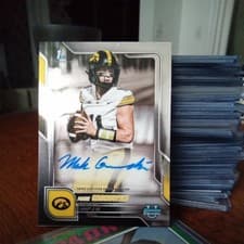 2025 Bowman University Chrome Chrome Prospect Autographs Mark Gronowski #BCA-MG card