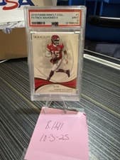 Patrick Mahomes II 2019 Panini Immaculate Collection card