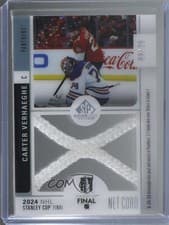 2024-25 SP Game Used 2024 Stanley Cup Playoffs Net Cord Relics Carter Verhaeghe #SCN-CV card