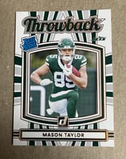 2025 Donruss Rated Rookie Throwback Mason Taylor #28 card