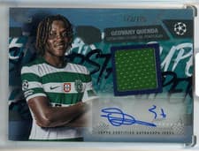 2025-26 Topps UEFA Club Competitions Topps Superstar Autographed Relics Geovany Quenda #TSAR-GQ card