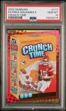 Patrick Mahomes II 2022 Panini Donruss Crunch Time card