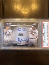 2024 Topps Chrome Black Pitch Black Pairings Dual Autographs Bobby Witt Jr. / George Brett #PBDA-WB card