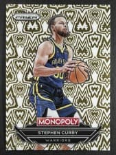 Stephen Curry 2024-25 Panini Prizm Monopoly Millionaire White card