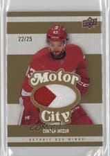 2025-26 Upper Deck Detroit Red Wings Centennial Motor City Materials Carter Mazur #MCM-CM card