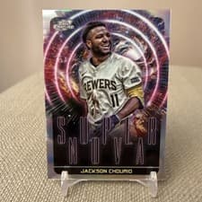2025 Topps Cosmic Chrome Supernova Jackson Chourio #S-13 card