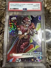 Jayden Daniels 2024 Topps Chrome Cosmic StarFractor card