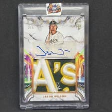 2025 Topps Inception Inception Autograph Jumbo Relic Hat Jacob Wilson #IAJH-JWI card