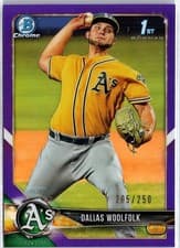 Dallas Woolfolk 2018 Bowman Draft card