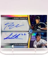 2025 Bowman Draft Prospect Dual Autographs Seth Hernandez/Bubba Chandler #PDA-CH card