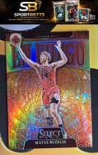 2024-25 Panini Select En Fuego Matas Buzelis #14 card