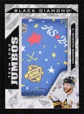 2024-25 Upper Deck Black Diamond Team Logo Jumbo Patch Puzzle - All-Star Team Connor McDavid #TL-CM card
