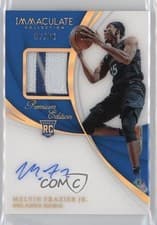 Melvin Frazier 2018 Panini Immaculate Collection Patch Autographs card