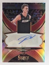 2024-25 Panini Select Rookie Jersey Autographs Pelle Larsson #RJA-LLE card