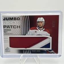 2024-25 SP Game Used Rookie Jumbo Patch Joshua Roy #JRP-JR card