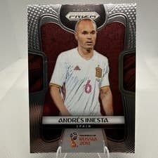 Andres Iniesta 2018 Panini Prizm World Cup card