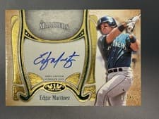 2026 Topps Tier One Top Shelf Signatures Edgar Martinez #TSS-EM card