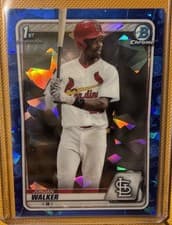 Jordan Walker 2020 Bowman Draft Sapphire card