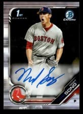 Noah Song 2019 Bowman Draft Chrome Picks Autograph card
