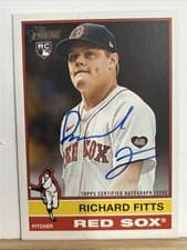 2025 Topps Heritage Real One Autographs Richard Fitts #ROA-RFI card