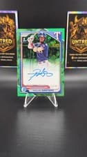 Paulino Santana 2024 Bowman Chrome Sapphire Edition Chrome Sapphire Prospect Autographs card