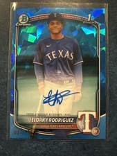 2025 Bowman Chrome Sapphire Edition Prospect Autographs Elorky Rodriguez #CPSA-ER card