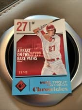 Mike Trout 2018 Panini Chronicles card